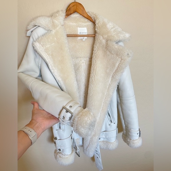 Avec Les Filles Oversized Moto Jacket Coat - Picture 4 of 13